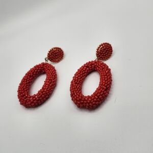 Baublebar red & gold tone earrings!  Fun, casual & ready for Christmas!